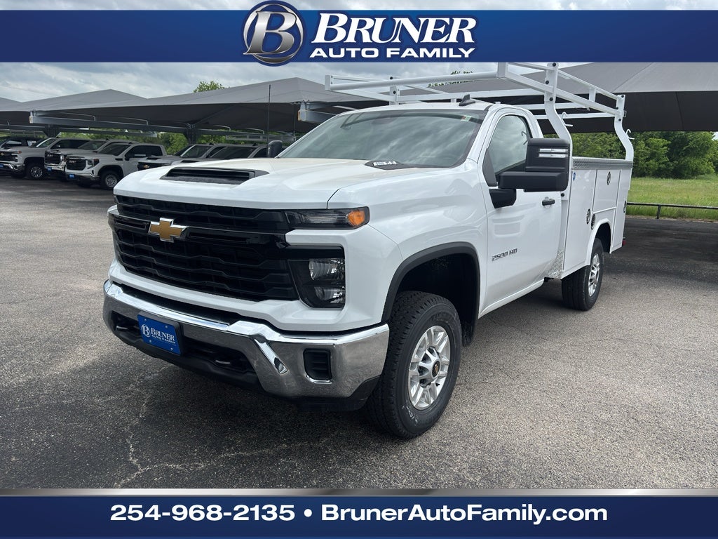 2026 Chevrolet Silverado 2500 HD WT in Summit White — front three-quarter view
