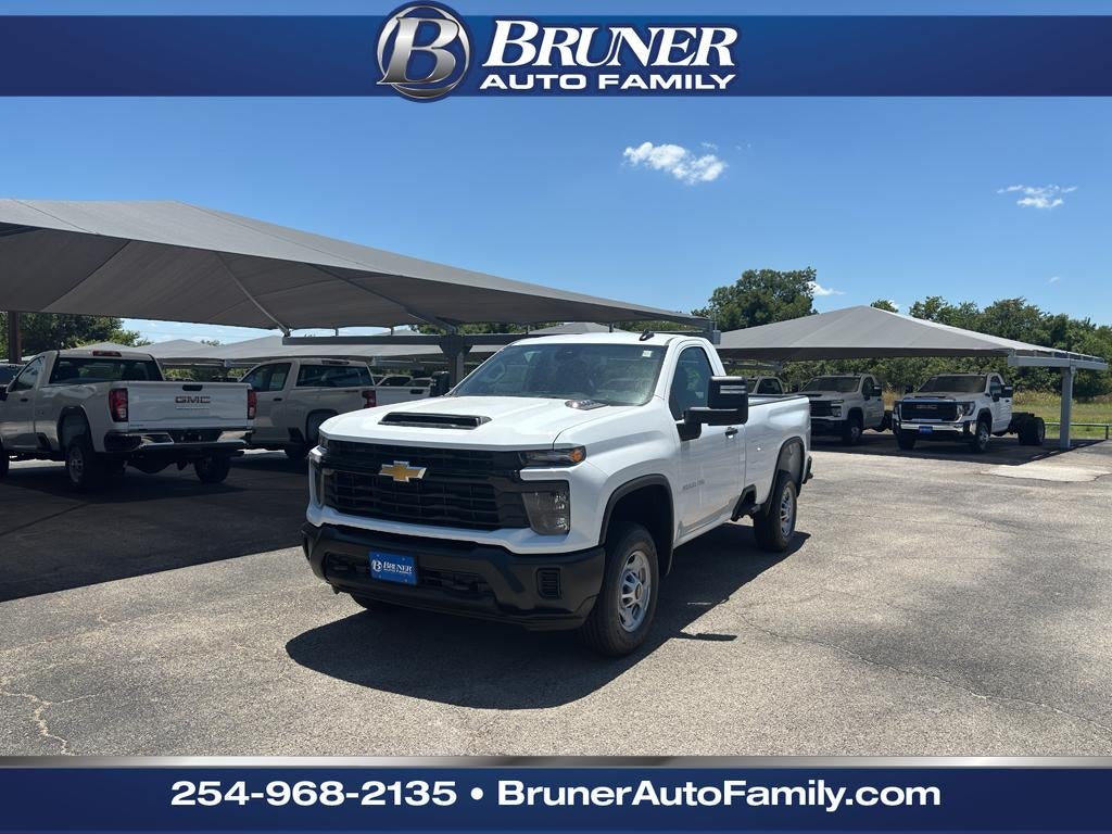 2026 Chevrolet Silverado 2500 HD WT in Summit White — front three-quarter view