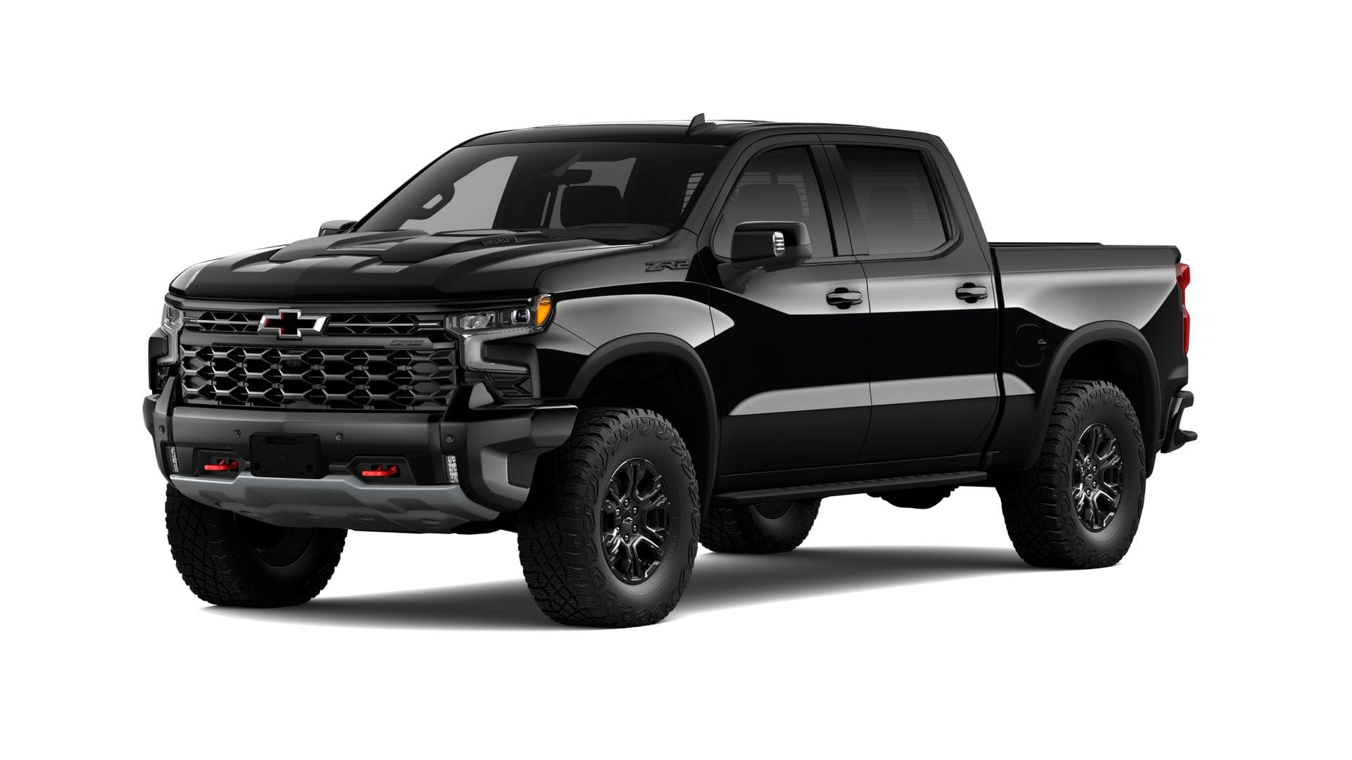 2026 Chevrolet Silverado 1500 ZR2 in Black — front three-quarter view