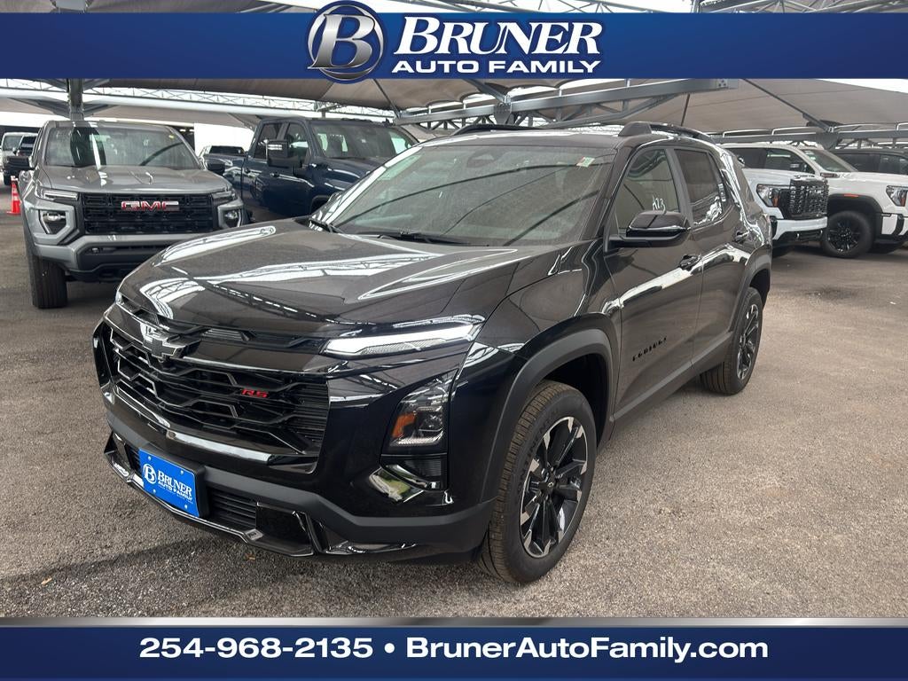2026 Chevrolet Equinox RS in Mosaic Black Metallic — front three-quarter view