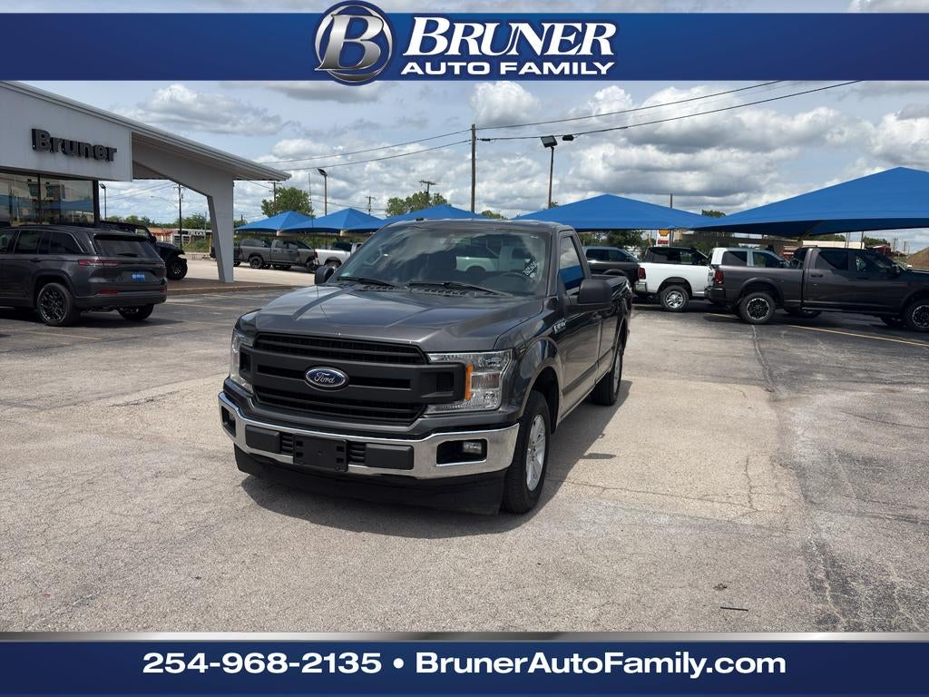 2019 Ford F-150 XL in Gray — front three-quarter view