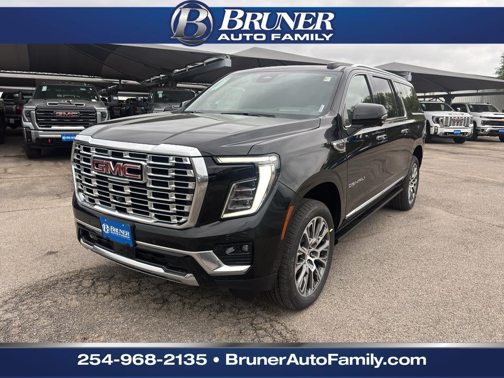 2026 GMC Yukon XL Denali in Onyx Black — front three-quarter view