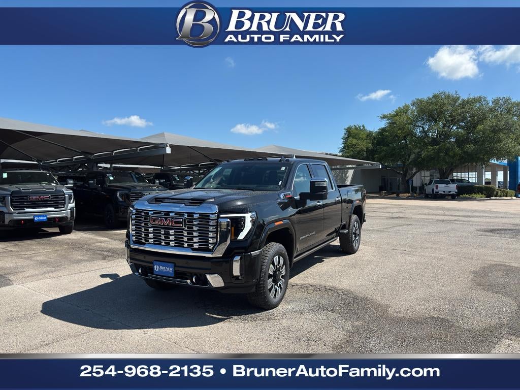 2026 GMC Sierra 2500 HD Denali in Onyx Black — front three-quarter view