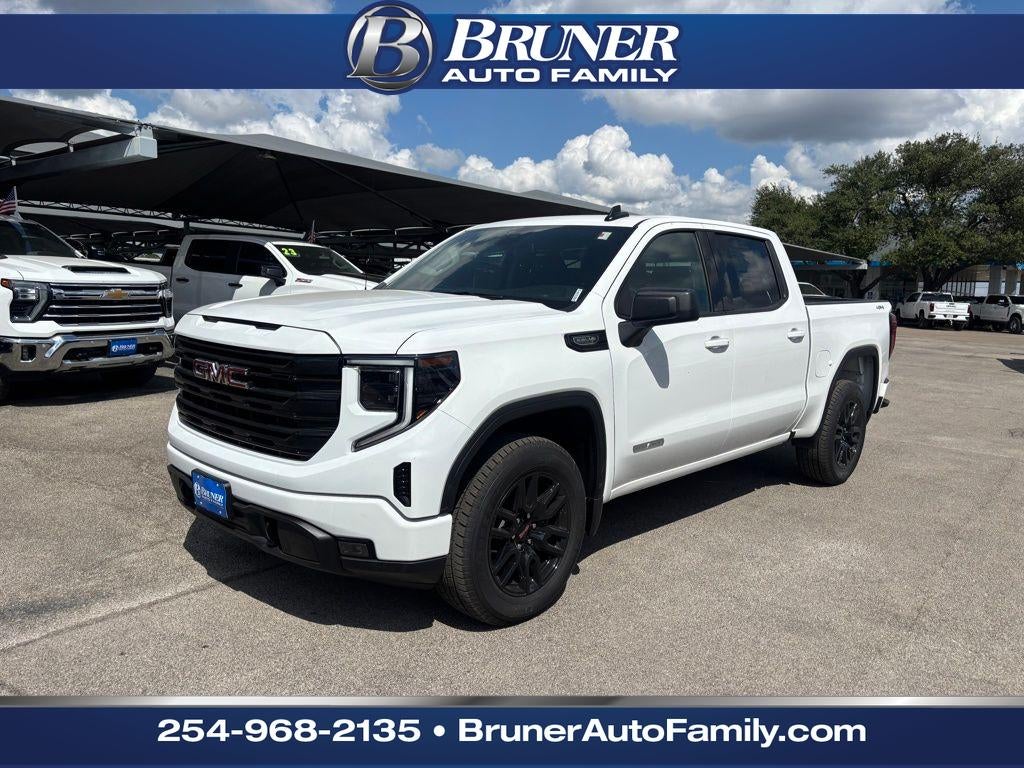 2026 GMC Sierra 1500 Elevation in Summit White — front three-quarter view
