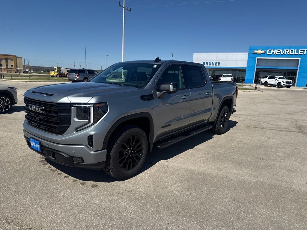 2026 GMC Sierra 1500 Elevation in Sterling Metallic — front three-quarter view